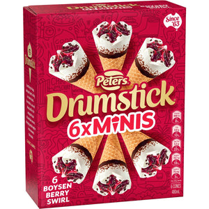 Drumstick Boysenberry Swirl Mini 6pk