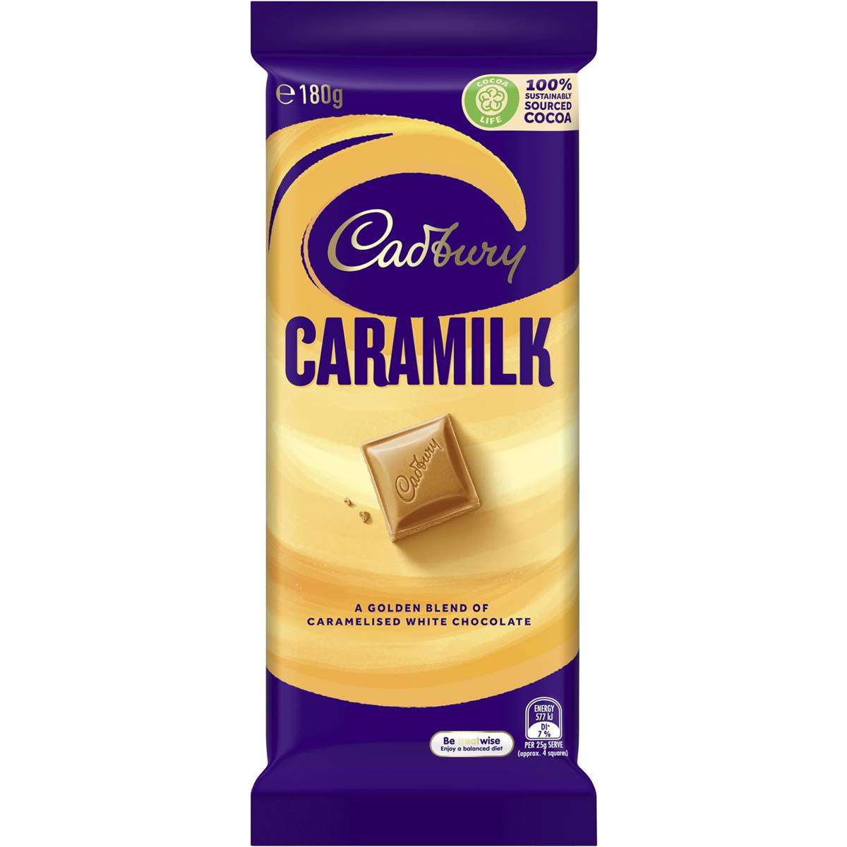 Cadbury Block Chocolate Caramilk 180g