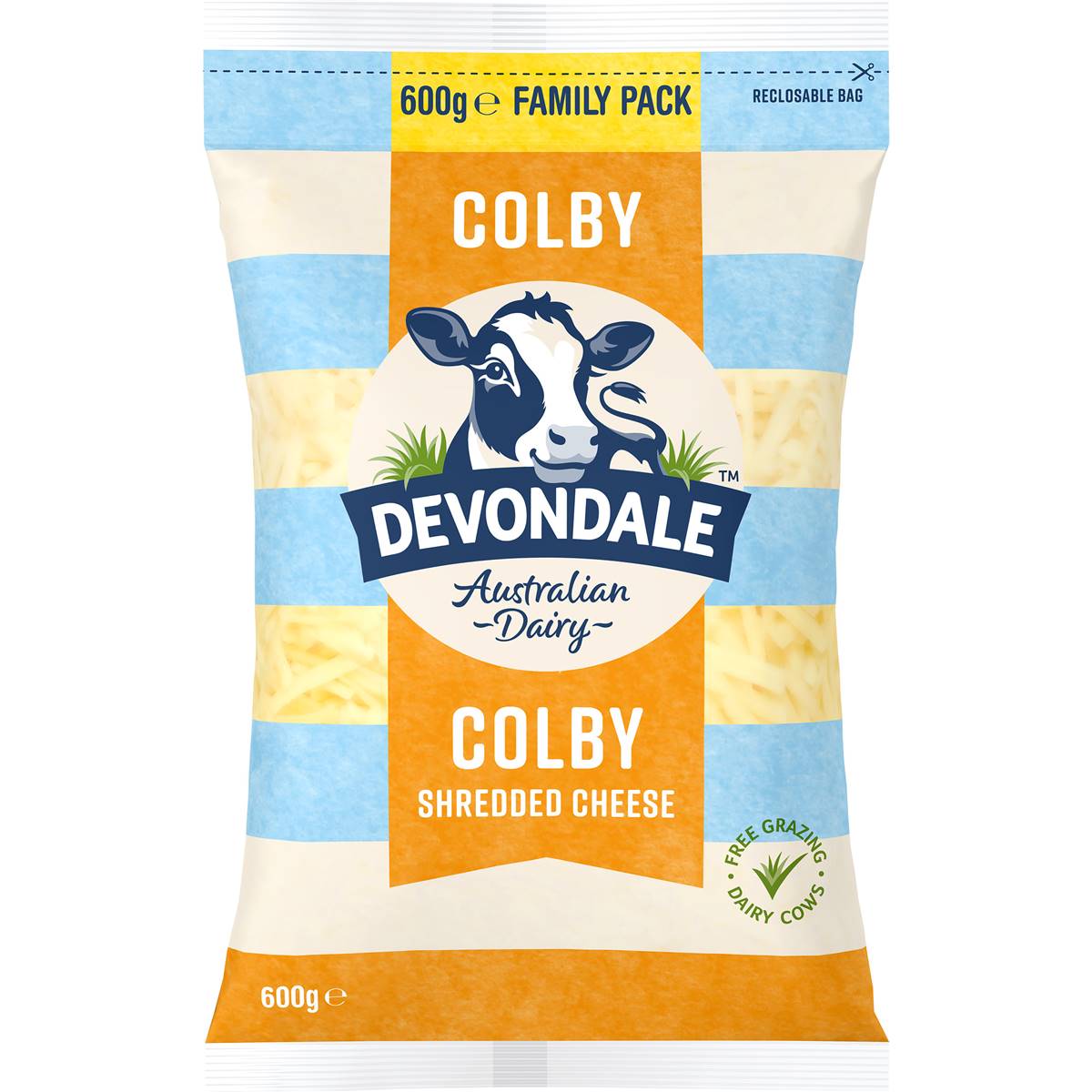 Devondale Shredded Colby Cheese 600g