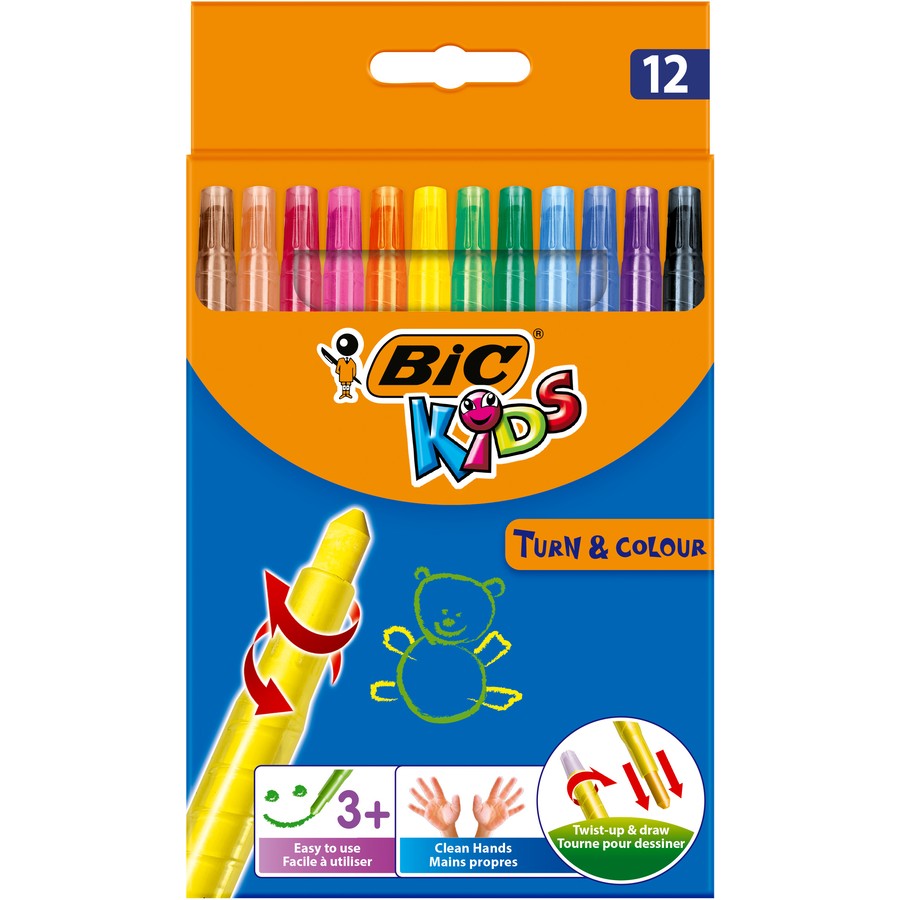 Bic Crayons Kids Turn&Colour 12 Pk