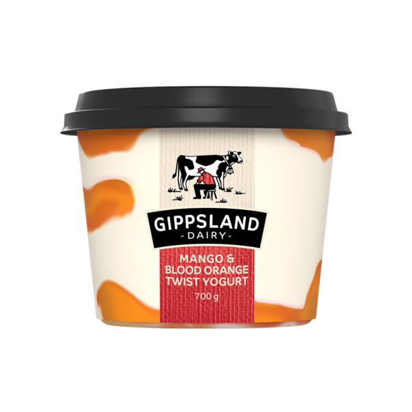 Gippsland Dairy Mango & Blood Orange Twist Yoghurt 700g