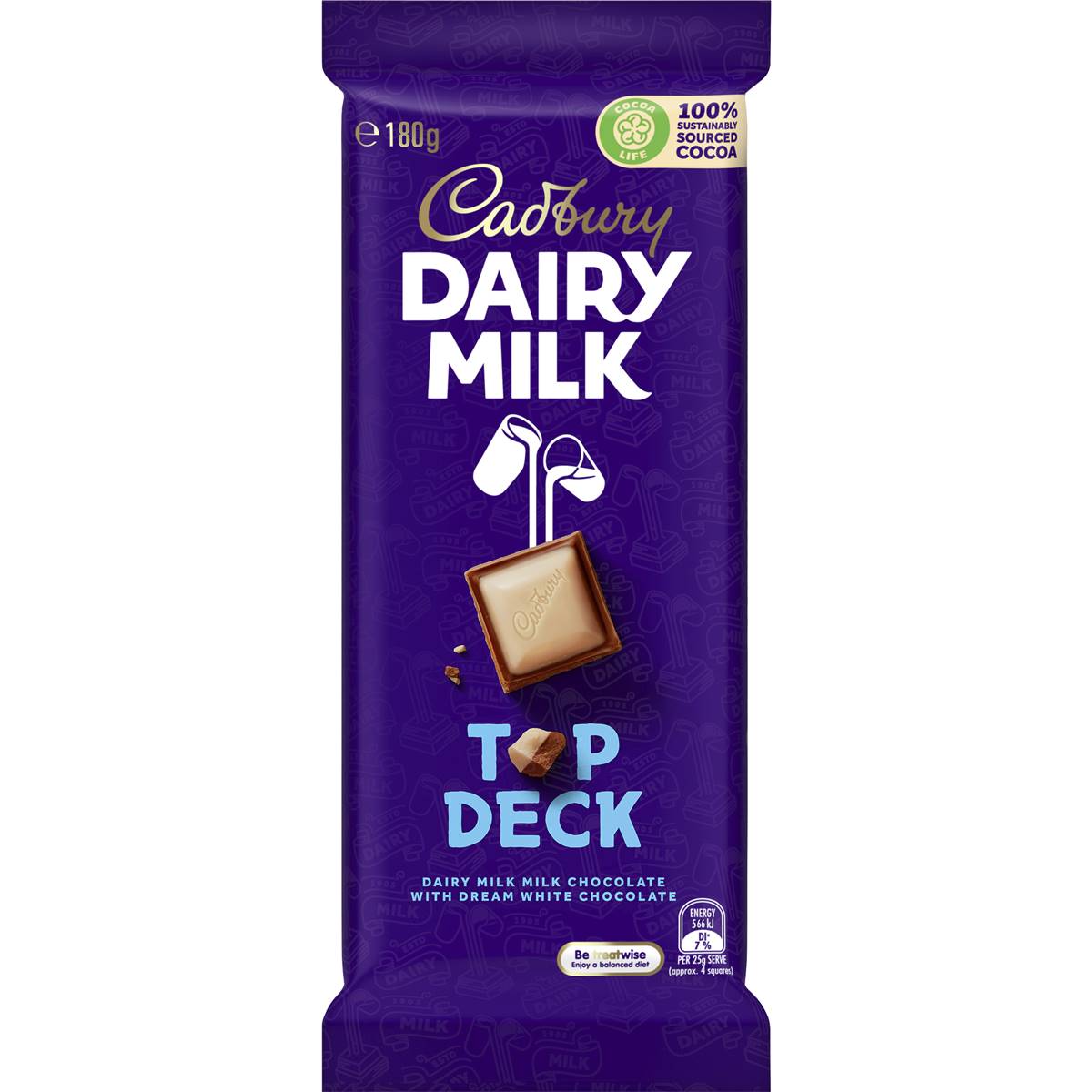 Cadbury Block Top Deck Chocolate 180g