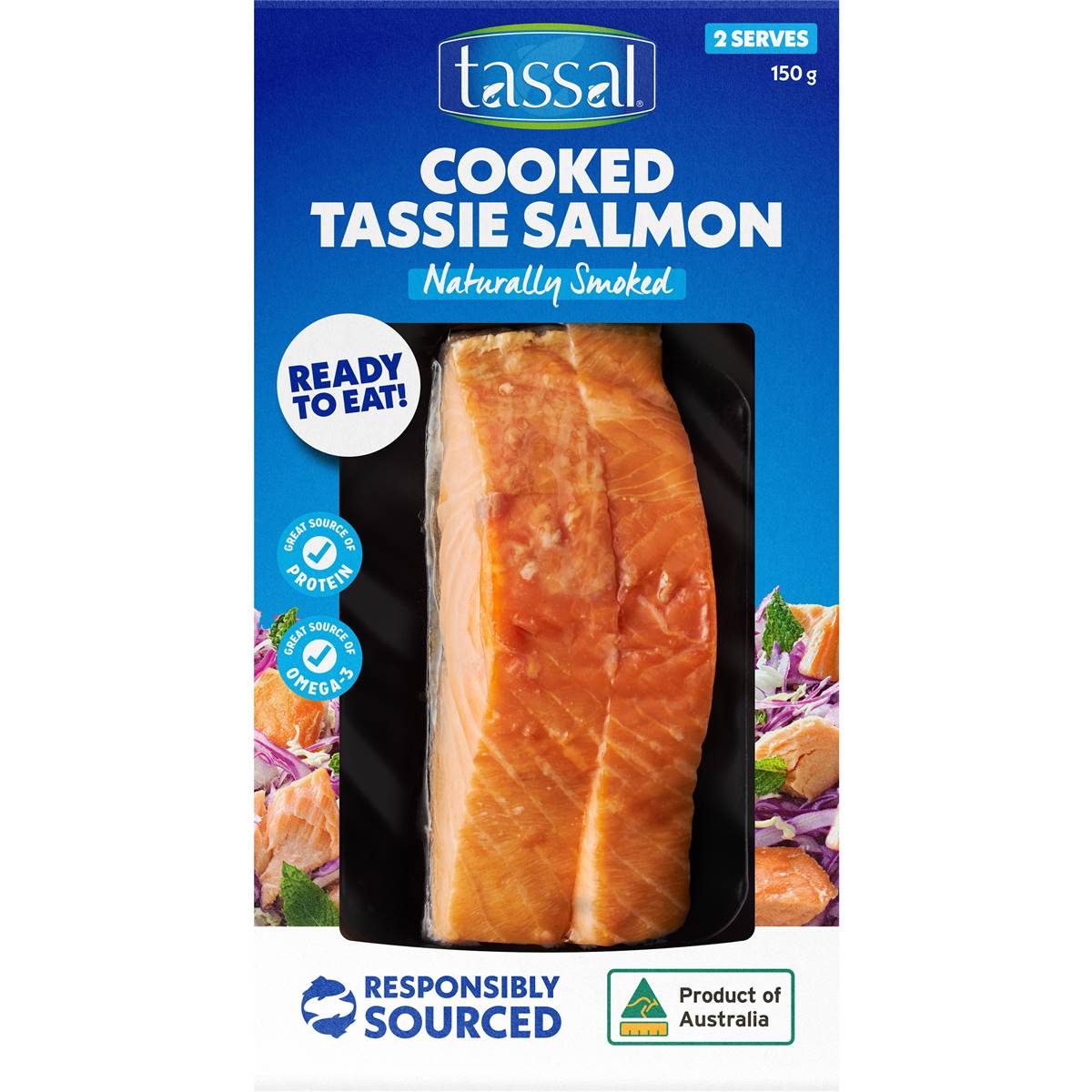 Tassal Hot Smoked Salmon Pepper 150g