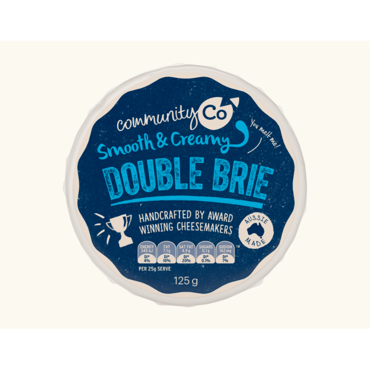 Community Co Cheese Brie Double 125g