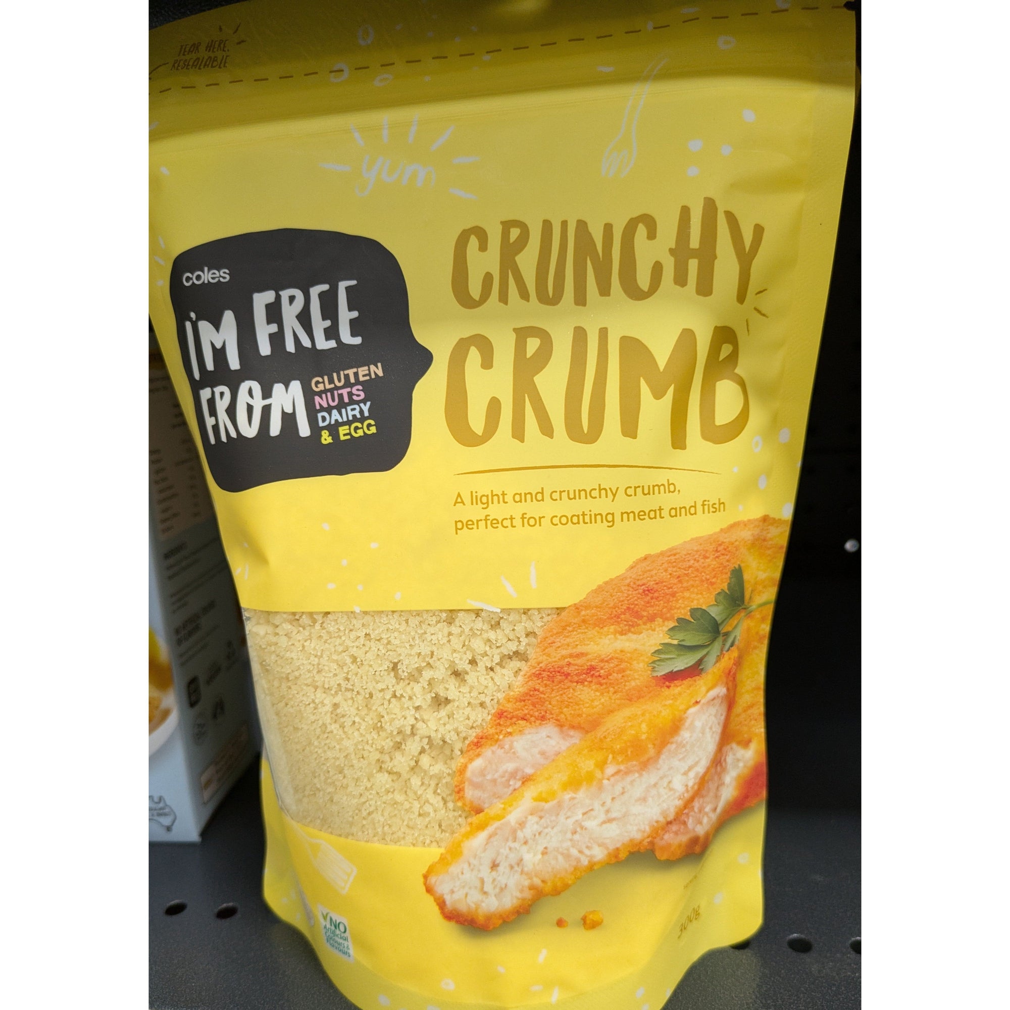 Coles Gluten Free Crunchy Crumb 300g