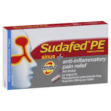 Sudafed PE SINUS + Anti Inflammatory Pain Relief 10pk