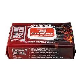 UltraGrime BBQ Wipes XXL 60 Pk