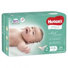 Huggies Ult Nappy Infant 24S