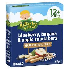 Rafferty's Garden Blueberry,Banana&apple snack bars 12+mth 128g