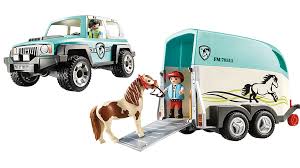 Playmobil - Car with Pony Trailer 70511