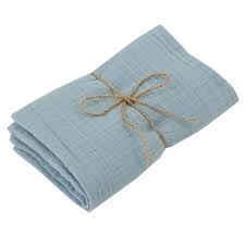 Muslin Blanket Blue 80x80