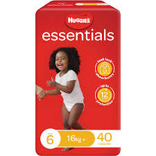 Huggies Essential Nappy Size 6 40pkt