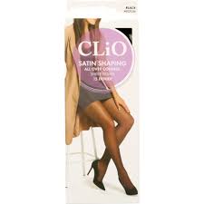 Clio Stockings Satin Shaper Black Average