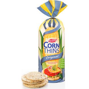 Real Foods Corn Thins Popped Original 150g