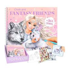 Top Model Fantasy Friends Colour & Sticker Book