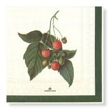 Manor Road Raspberry Harvest Luncheon Napkins