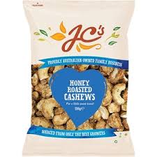 JC's Nuts Honey Roasted Cashews 150g