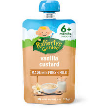 Rafferty's Garden Custard 6 Mth+ Vanilla 120g