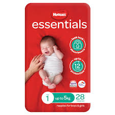 Huggies Essential Nappies Newborn 28pkt