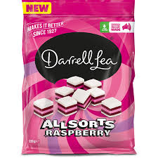 Darrell Lea Raspberry Allsorts 220g