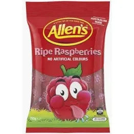 Allens Raspberry Lollies 190g