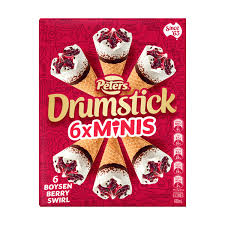 Drumstick Boysenberry Swirl Mini 6pk