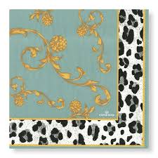 Manor Road Victorian Leopard Luncheon Napkins