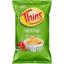 Thins Chips Light & Tangy 175g