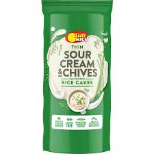 Sun Rice Rice Cakes Sour Cream & Chives 160g