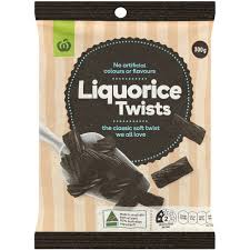 DNR Woolworths Liquorice Twists 300g