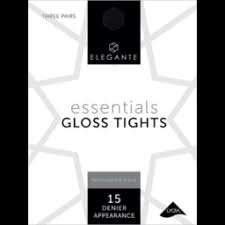 Elegante Gloss Tights Med Illusion 15 denier 3pkt