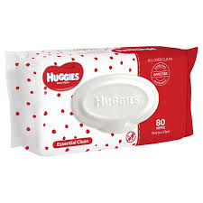 Huggies Essential Clean Wipes 80pkt