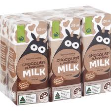 Woolworths Chocolate Flavoured Milk 200ml 6pkt