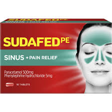 Sudafed PE Sinus & Pain Relief