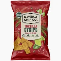 Natural Chip Co. Tortilla Strips Lime/Chilli 225g