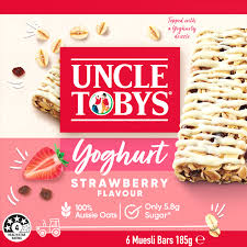 Uncle Toby's Muesli Bars Strawberry  185g