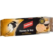 DNR Fantastic Rice Crackers Honey Soy 100g