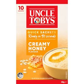 Uncle Tobys Oats Quick Sachets Creamy Honey Porridge 350g