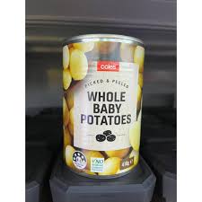 Coles Tinned Whole Baby Potatoes 410g