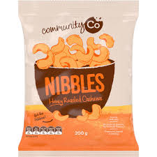 Community Co Honey Roasted Cashews 200g