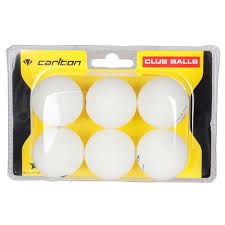 Carlton Club Table Tennis Balls - 6pk