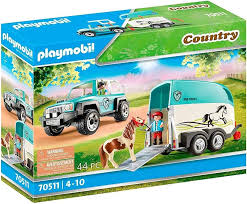 Playmobil - Car with Pony Trailer 70511