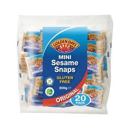 Golden Days Mini Sesame Snaps GF 200g