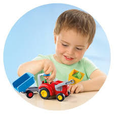 Playmobil 1.2.3. - Tractor with Trailer