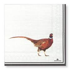 Manor Road Pheasant Luncheon Napkins