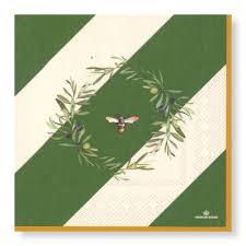 Manor Road Olive & Bee Luncheon Napkins