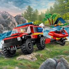 LEGO City - 4x4 Fire Truck with Rescue Boat 60412