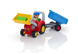 Playmobil 1.2.3. - Tractor with Trailer