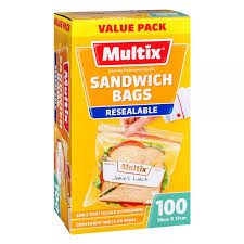 Multix Sandwich Bag Resealable 100pkt