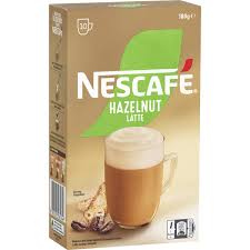 Nescafe Hazelnut Latte 10pkt 180g